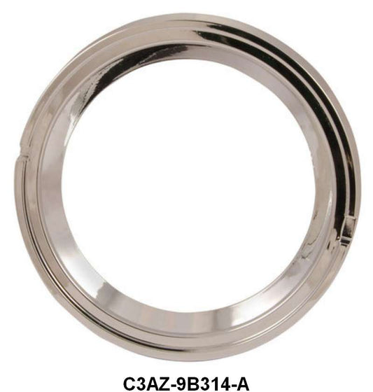 INSTRUMENT GAUGE BEZEL - 63-64 GALAXIE FUEL OR TEMP GAUGE