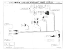 FIREWALL TO HEADLIGHT HARNESS - 63 FALCON/RANCHERO V8 260