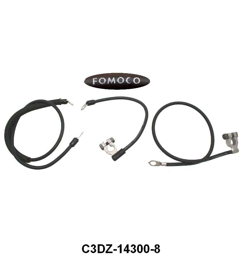 FORD SCRIPT BATTERY CABLE SET - 63 FALCON/RANCHERO/COMET 260