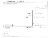 TAIL LIGHT WIRING HARNESS - 63 FALCON EXCEPT WAGON, WITHOUT BACK UP LIGHTS