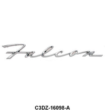 FENDER OR QUARTER EMBLEM/SCRIPT - 60-63 FALCON, OPEN LETTERS