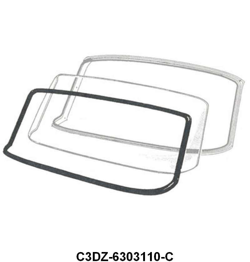 WINDSHIELD SEAL - 63-65 FALCON & COMET 2-DOOR HARDTOP, CONVERTIBLE