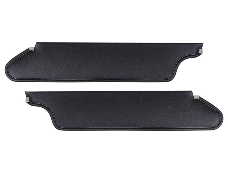SUN VISORS - 63-65 FALCON/COMET HARDTOP, BLACK