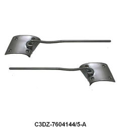 CHROME SUN VISOR BRACKETS - 63-65 FALCON/COMET CONV