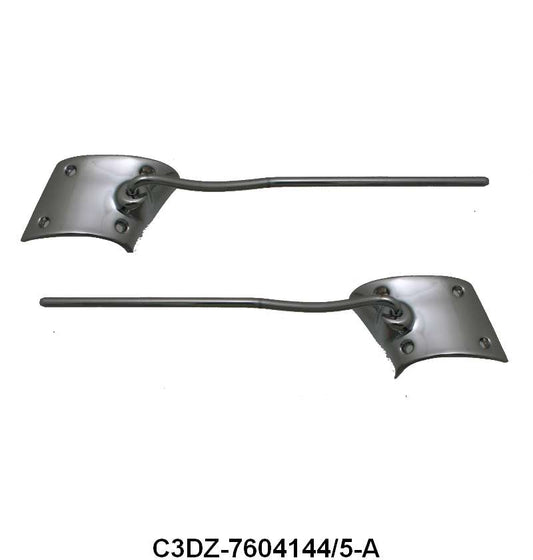 CHROME SUN VISOR BRACKETS - 63-65 FALCON/COMET CONV