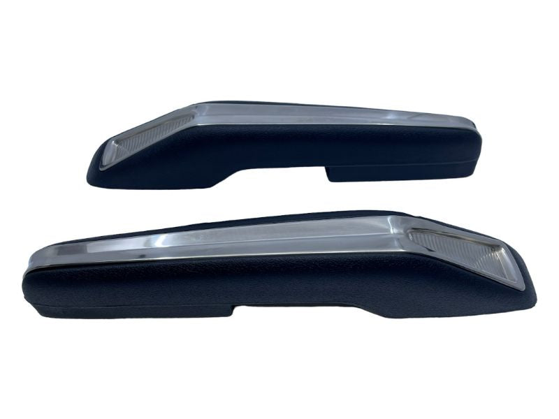 ARM RESTS WITH TRIM - 63-64 DELUXE FALCON & RANCHERO BLACK