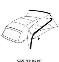 CONVERTIBLE TOP SEAL KIT - 63-65 FALCON/COMET CONV 7 PIECES