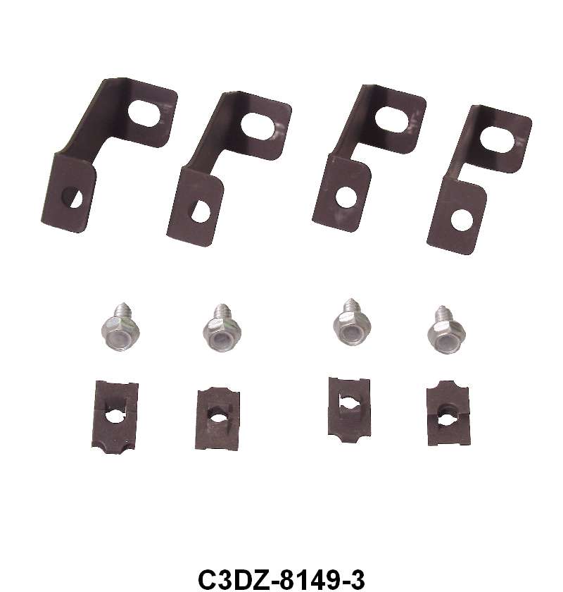 FAN SHROUD BRACKETS W/HARDWARE - 260, 289, WITH 3 ROW RADIATOR