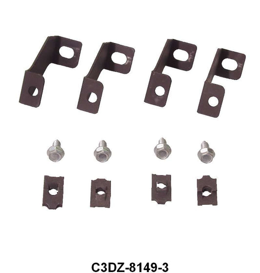 FAN SHROUD BRACKETS W/HARDWARE - 260, 289, WITH 3 ROW RADIATOR