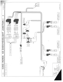 FIREWALL TO HEADLIGHT HARNESS - 63 FAIRLANE