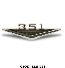 ENGINE SIZE EMBLEM - 64-65 FLC, 65-66 MUST, 63-64 FRL, "351"