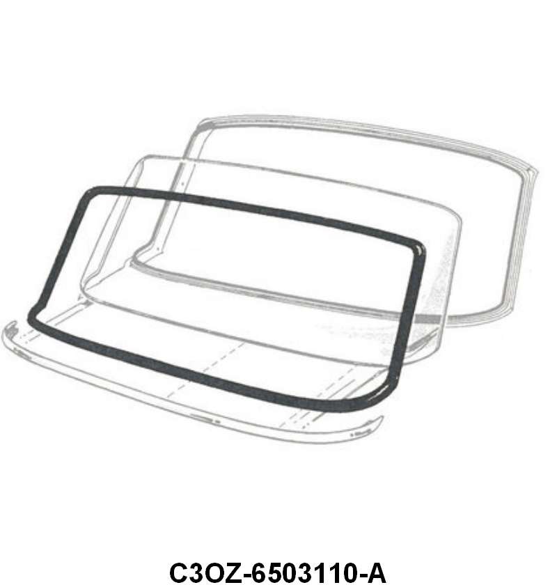 WINDSHIELD SEAL - 63-65 FAIRLANE 2-DOOR HARDTOP