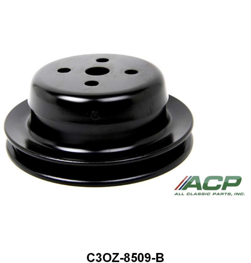 PAINTED WATER PUMP PULLEY - 64-65 FLC/FRLN, 65 MUST 200, 1 GROOVE, 5" OD