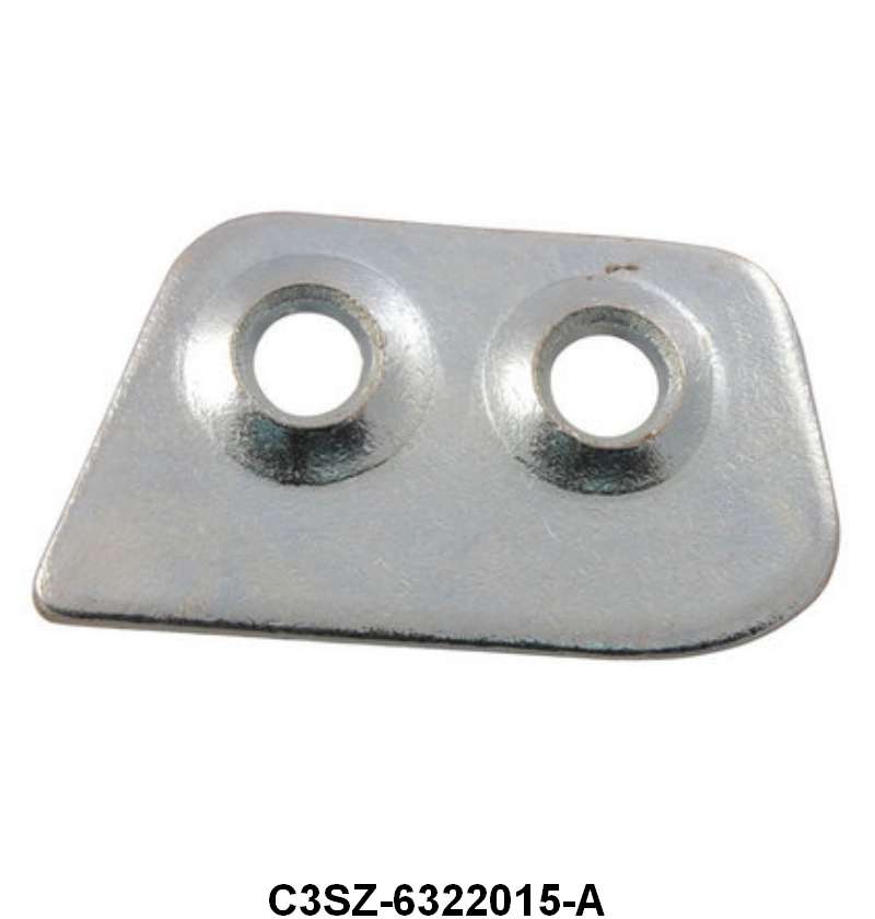 DOOR STRIKER PLATE INSERT COVERS - 60-62 GLX, 60-63 FLCN, 61-66 PICKUP