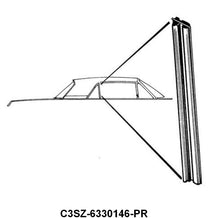 FRONT EDGE OF QUARTER WINDOW SEALS - 61-63 T-BIRD