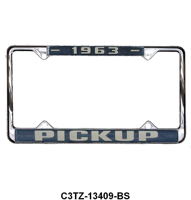 "PICKUP" LICENSE PLATE FRAME - 1963