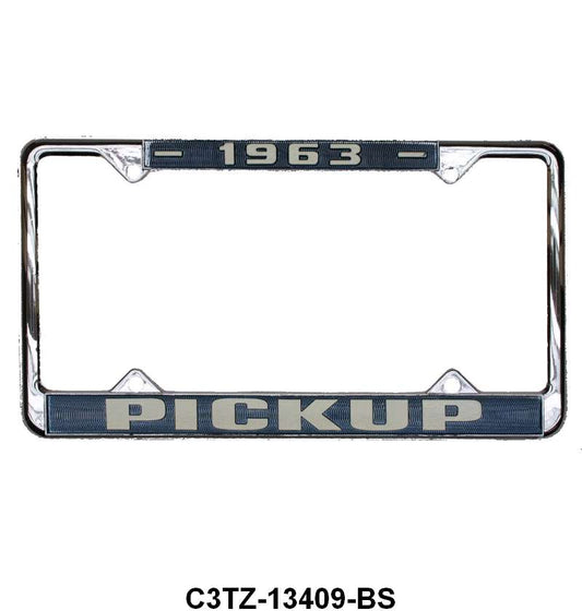"PICKUP" LICENSE PLATE FRAME - 1963