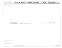 CIGAR LIGHTER LIGHT WIRE - 64 72 PICKUP 8.5" LONG