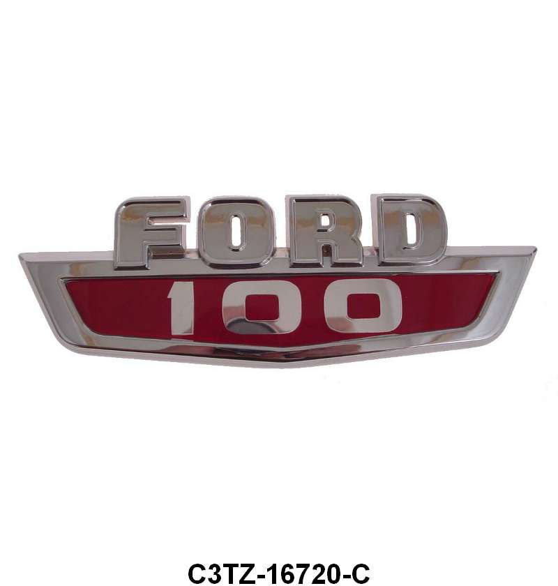 HOOD SIDE NAME PLATE - 63-64 "FORD-100"