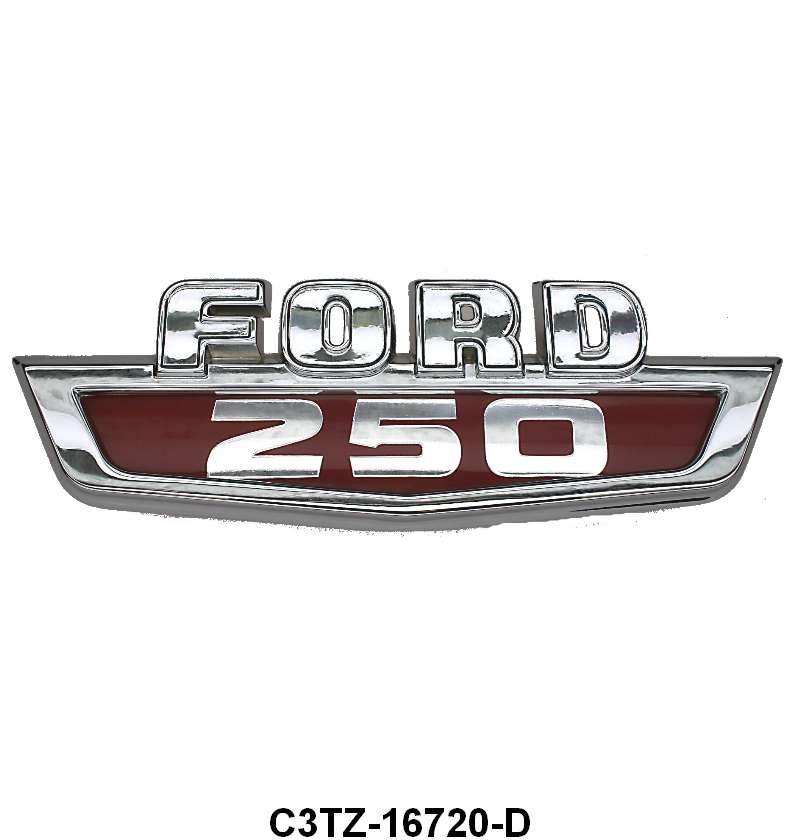 HOOD SIDE NAME PLATE - 63-64 "FORD-250"