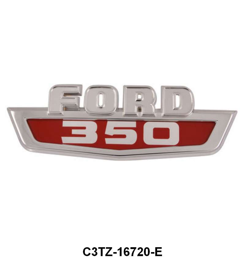 HOOD SIDE NAME PLATE - 63-64 "FORD-350"