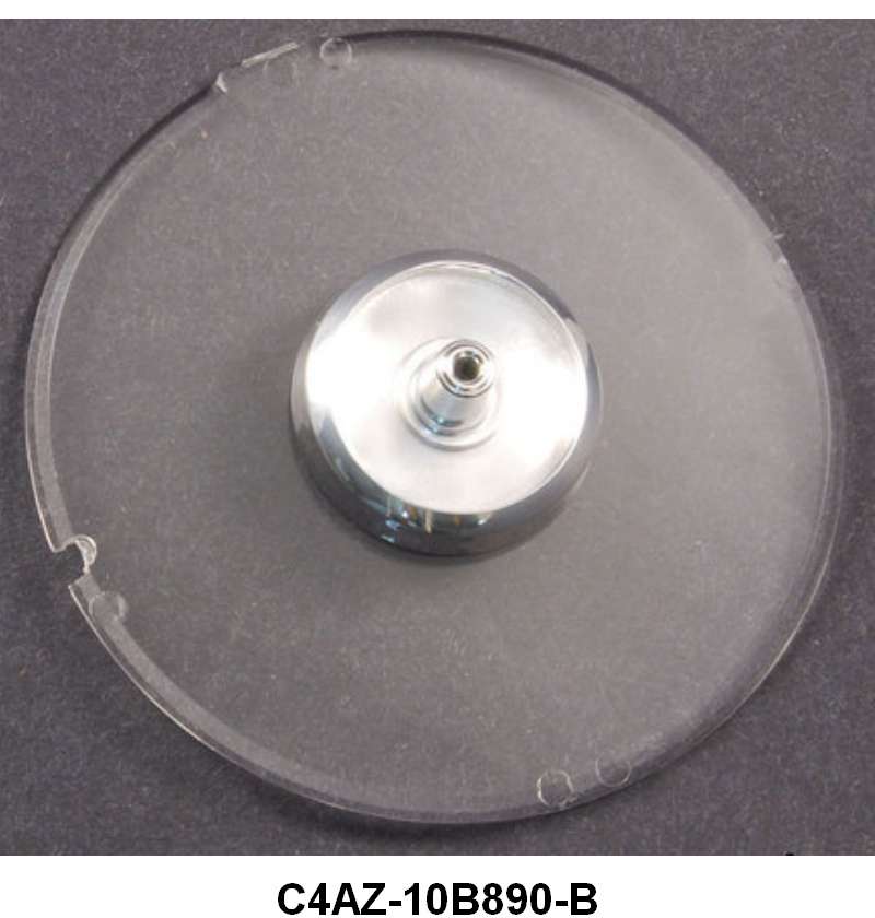 INSTRUMENT BEZEL FUEL GAUGE LENS - 64 GALAXIE