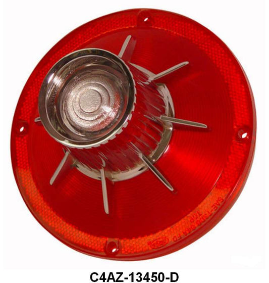 TAIL LIGHT LENS WITH FOMOCO SCRIPT - 64 GLX 500/500 XL W/BACK UP