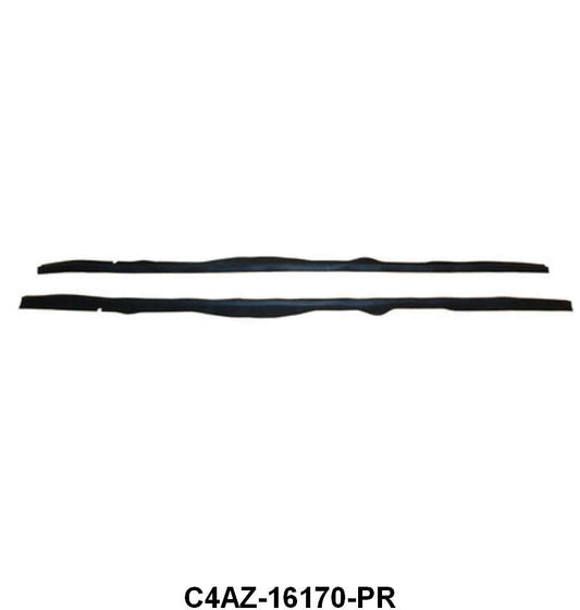 FRONT FENDER SPLASH APRON TO FENDER SEALS - 64 GALAXIE