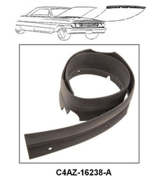 RADIATOR CORE SUPPORT TO HOOD SEAL - 64 GALAXIE