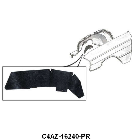 INNER FENDER APRON TO UPPER CONTOL ARM SEALS - 64 GALAXIE