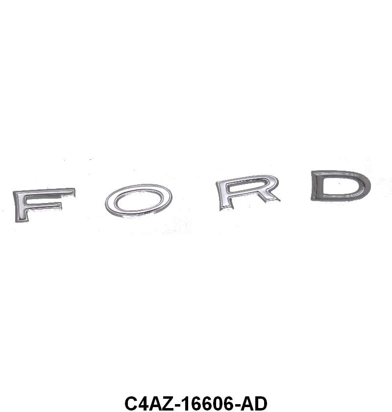 "F.O.R.D." LETTERS - 64 GALAXIE HOOD AND WAGON TAILGATE