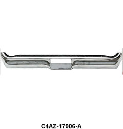 REAR BUMPER - 64 GALAXIE, CHROME  79" x 14" x 6"