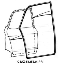 REAR DOOR SEALS - 64 GALAXIE 4DR SDN #54