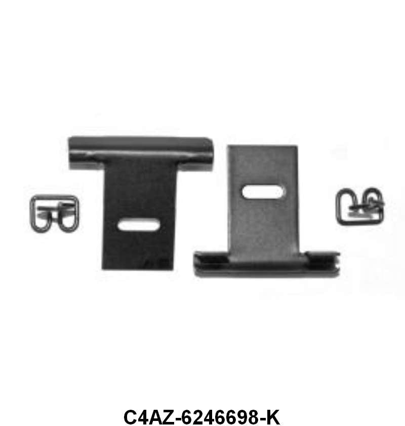 PACKAGE TRAY RETAINERS - 64-70 MUSTANG COUPE WITH CLIPS