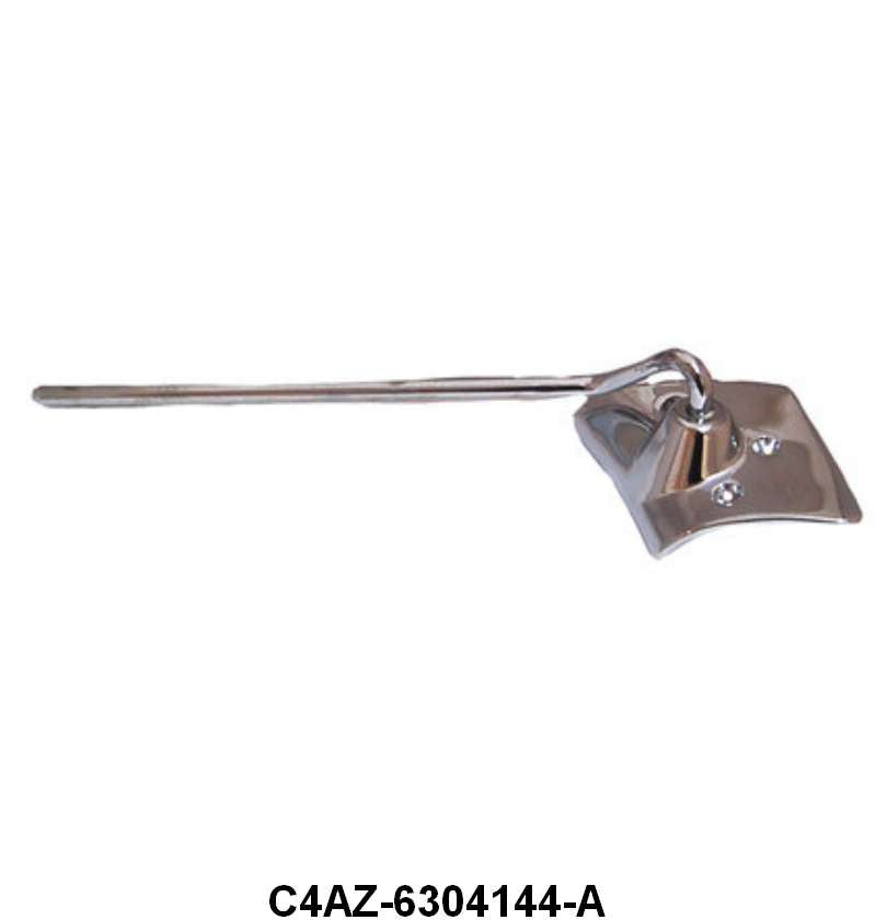 SUN VISOR BRACKET - 64 GALAXIE 2DR HARDTOP, FASTBACK, aft 4-2-64, 3 HOLE RH