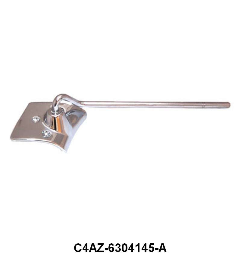 SUN VISOR BRACKET - 64 GALAXIE 2DR HARDTOP, FASTBACK, aft 4-2-64, 3 HOLE LH