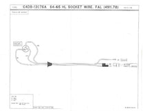 HEADLIGHT BUCKET WIRE - 64-65 FALCON/RANCHERO RH OR LH