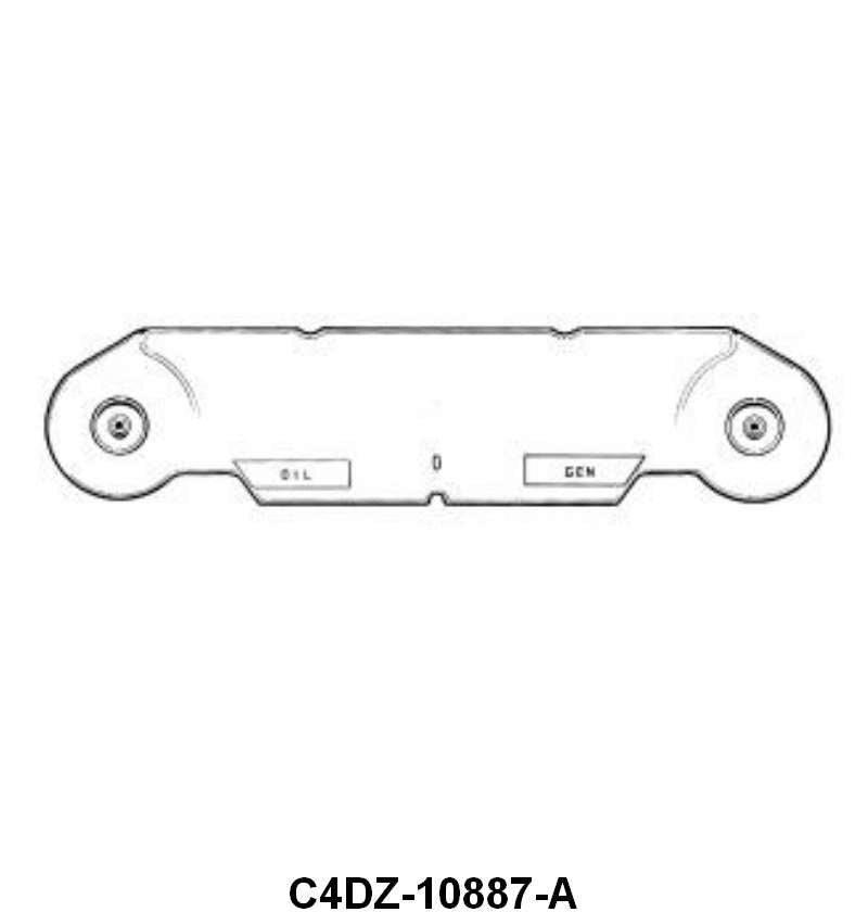 INSTRUMENT BEZEL LENS - 64 FALCON, 64-1/2 MUSTANG W/GENERATOR