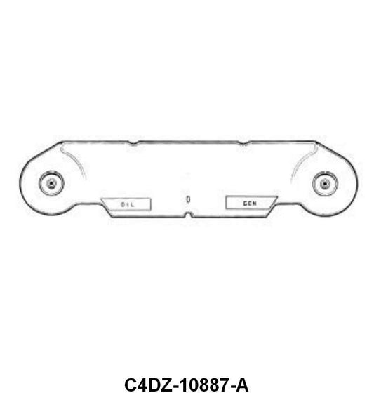 INSTRUMENT BEZEL LENS - 64 FALCON, 64-1/2 MUSTANG W/GENERATOR