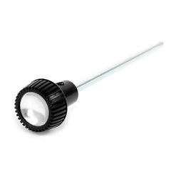 HEADLIGHT SWITCH KNOB WITH SHAFT- 64 FALCON/RANCHERO BLACK W/ALUM INSERT