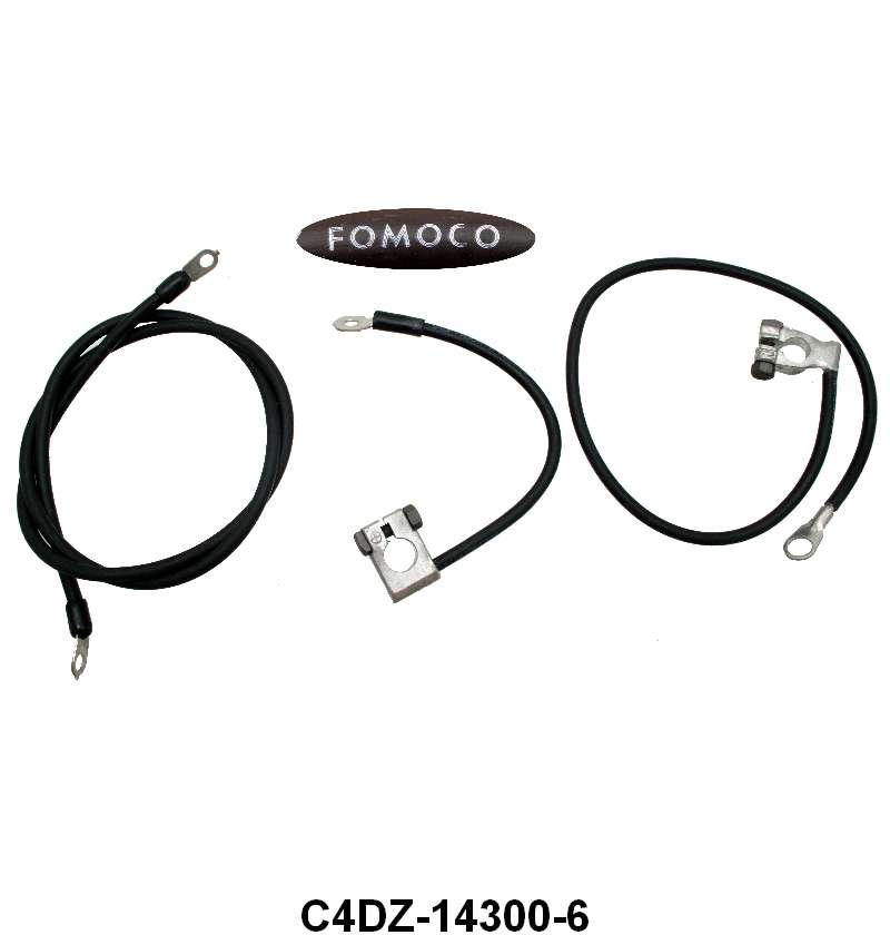 FORD SCRIPT BATTERY CABLE SET - 64 FALCON/RANCHERO/COMET  6cyl