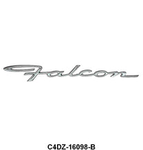FENDER/QUARTER EMBLEM/SCRIPT - 64 FALCON FENDER, 65 FALCON QUARTER PANEL