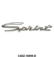 FENDER EMBLEM/SCRIPT - 63-64 FALCON "SPRINT" WITH 4 PINS