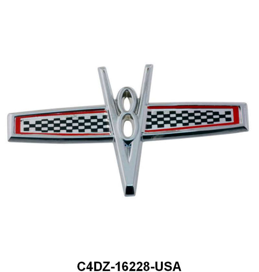FENDER EMBLEM/SCRIPT - 63-64 FALCON SPRINT "V8" USA MADE