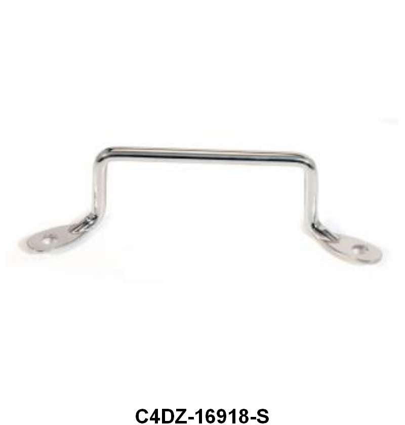 STAINLESS HOOD SAFETY LATCH - 65-67 GLX 64-65 FLC 65-66 MUST 65 FRLN/COMET