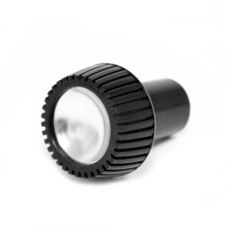 WIPER KNOB - 64-65 FALCON/RANCHERO,  (METAL) BLACK W/ALUMINUM INSERT