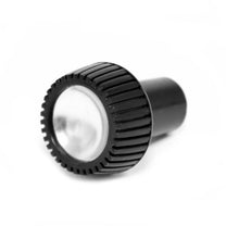 WIPER KNOB - 64-65 FALCON/RANCHERO,  (METAL) BLACK W/ALUMINUM INSERT