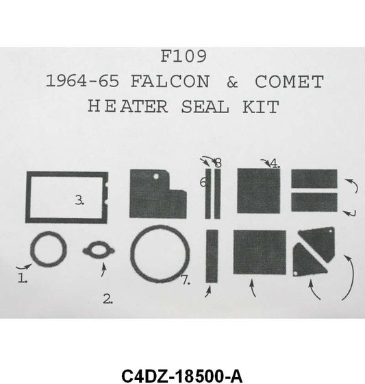 HEATER SEAL KIT - 64-65 FALCON/COMET/RANCHERO