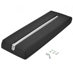 CONSOLE PAD WITH STAINLESS TRIM - 64-65 FLCN/RANCH BLACK W/TRIM