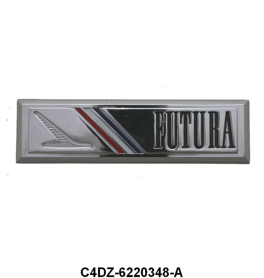 DOOR PANEL EMBLEM - 64-65 FALCON "FUTURA" NO CLIPS
